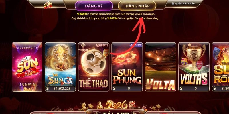 Hướng dẫn đăng nhập Sunwin đúng cách, tránh lỗi truy cập
